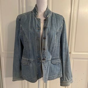J. Jill peplum-style jean jacket in L